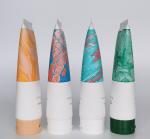 100ml Green Squeeze Tube Offset Printing Cosmetic Container with Screw Flip TOP