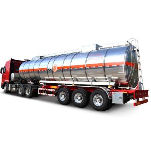 China 43000L 28t Heavy Duty Liquid Tanker Trailer BPW Axle wholesale