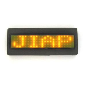 China Yellow Scrolling led name badge wholesale