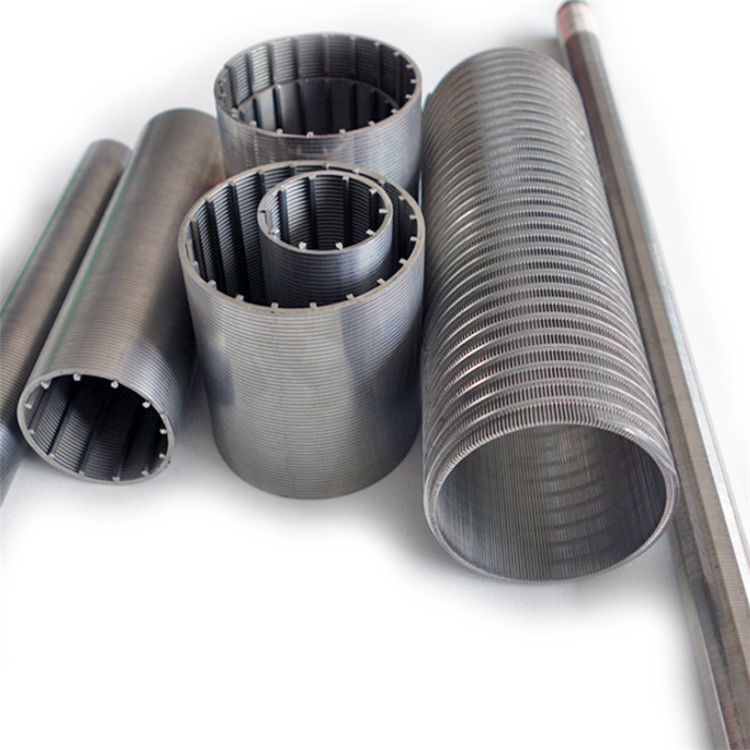 AISI Stainless Steel Cylinder 6.0mm Slot Wedge Wire Screen Filter 1mm Thickness