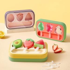 China DIY Kids Cute Shapes Ice Cream Popsicle Molds Ice Cream Making Mould Odorless wholesale
