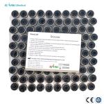 Grey Top Blood Glucose Tube 13x75mm Sodium Fluoride EDTA Additive