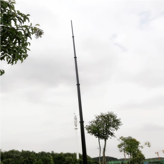 3 Legs 20M Aluminum 6063 Aerial Photography Winch Up Mast