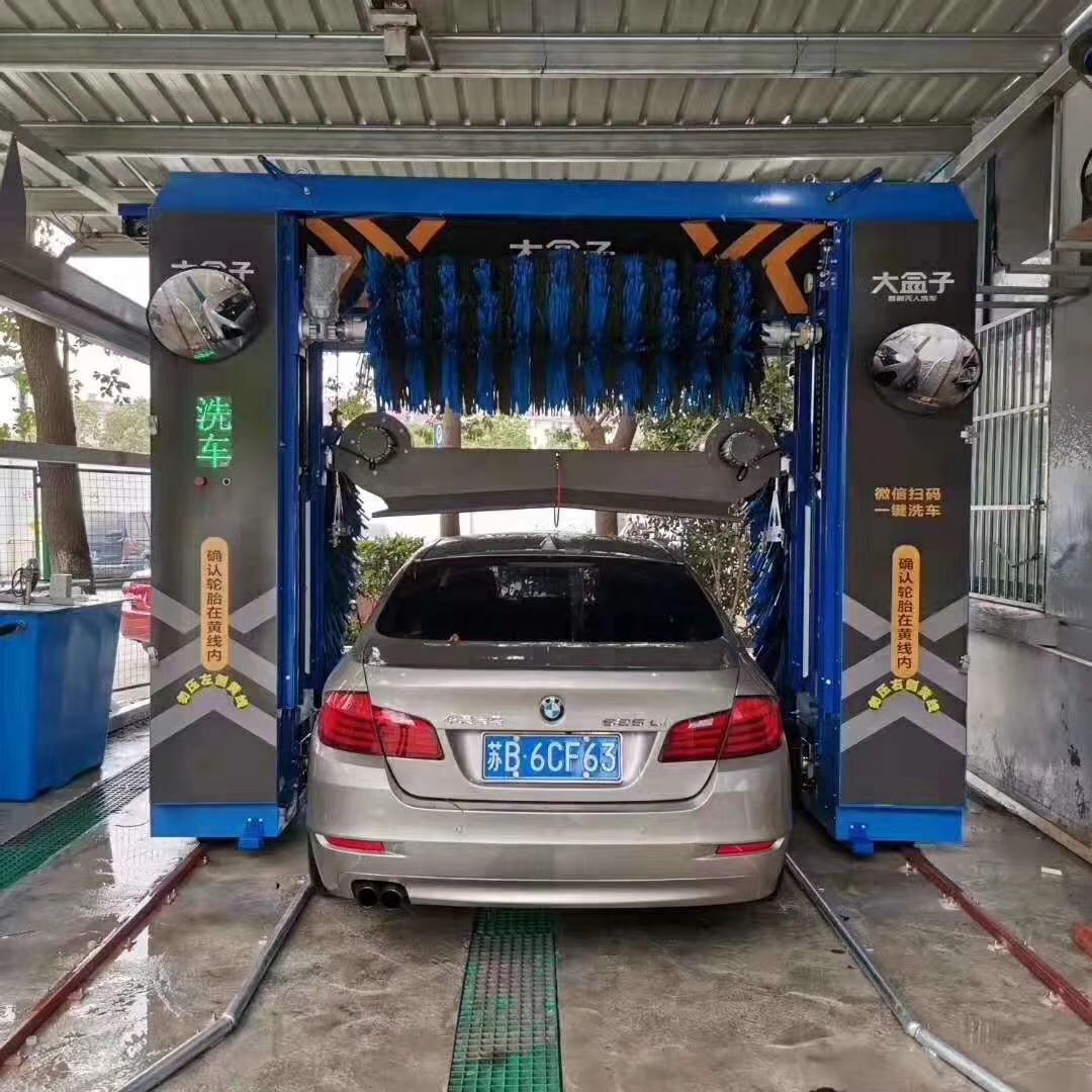 Unattended Smart Automatic Rollover Car Wash Machine European Style Customizable