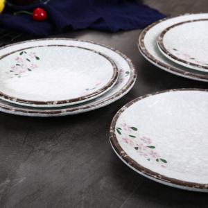 China Hotel Quality and Long-lasting Durability Melamine Dinner Plates wholesale