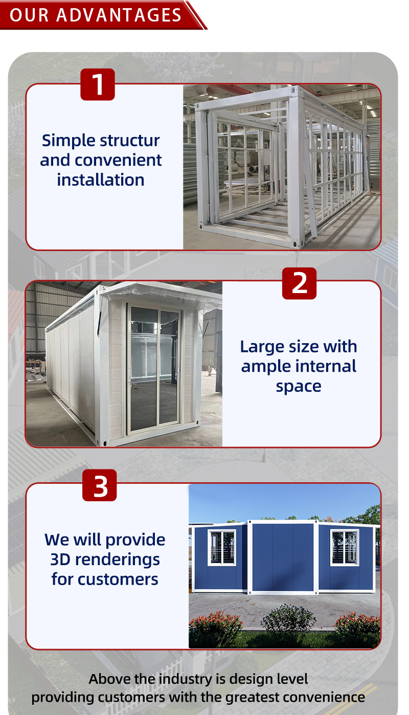 Modern Design Style 2023 Portable Container Store 20ft 40ft Expandable Modular Homes With Ce