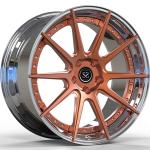 SS2007 21 Inch Ferrari Forged Wheels Polish Orange 2-PC F430 5x108