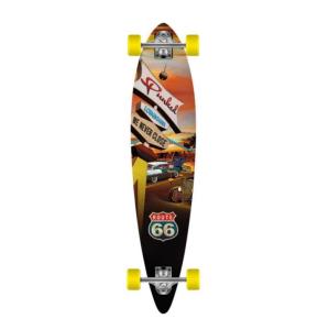 China Punked Skateboards Pintail Route 66 Diner Longboard Complete Skateboard - 9&quot; x 40&quot; wholesale