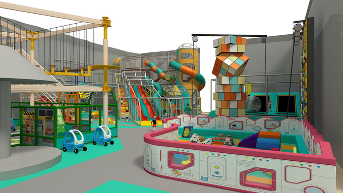 Indoor Playground With Balls , Inside Play Zone Equipment