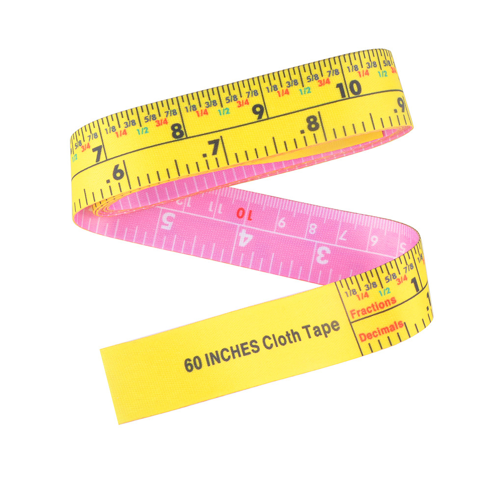 1.5m Lightweight Clothing Tape Measure Portable Measuring Objects Fabrics With Decimal Fraction