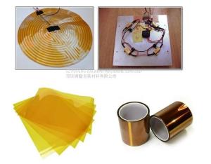China Silicone Adhesive High Temperature Kapton Tape 500mm 25 Micron wholesale