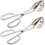 Polished Stainless Steel Salad Tongs Toxinfree For Multiapplication