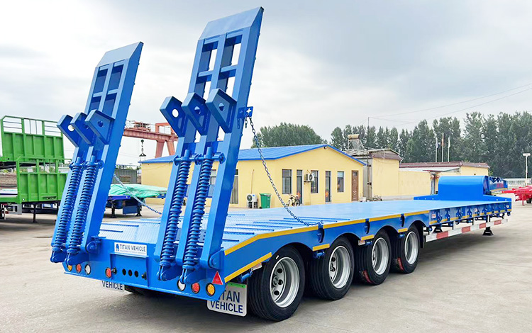 Hydraulic Heavy Duty 3 Line 6 Axles 130 Ton Low Bed Trailer for Sale in Mauritius