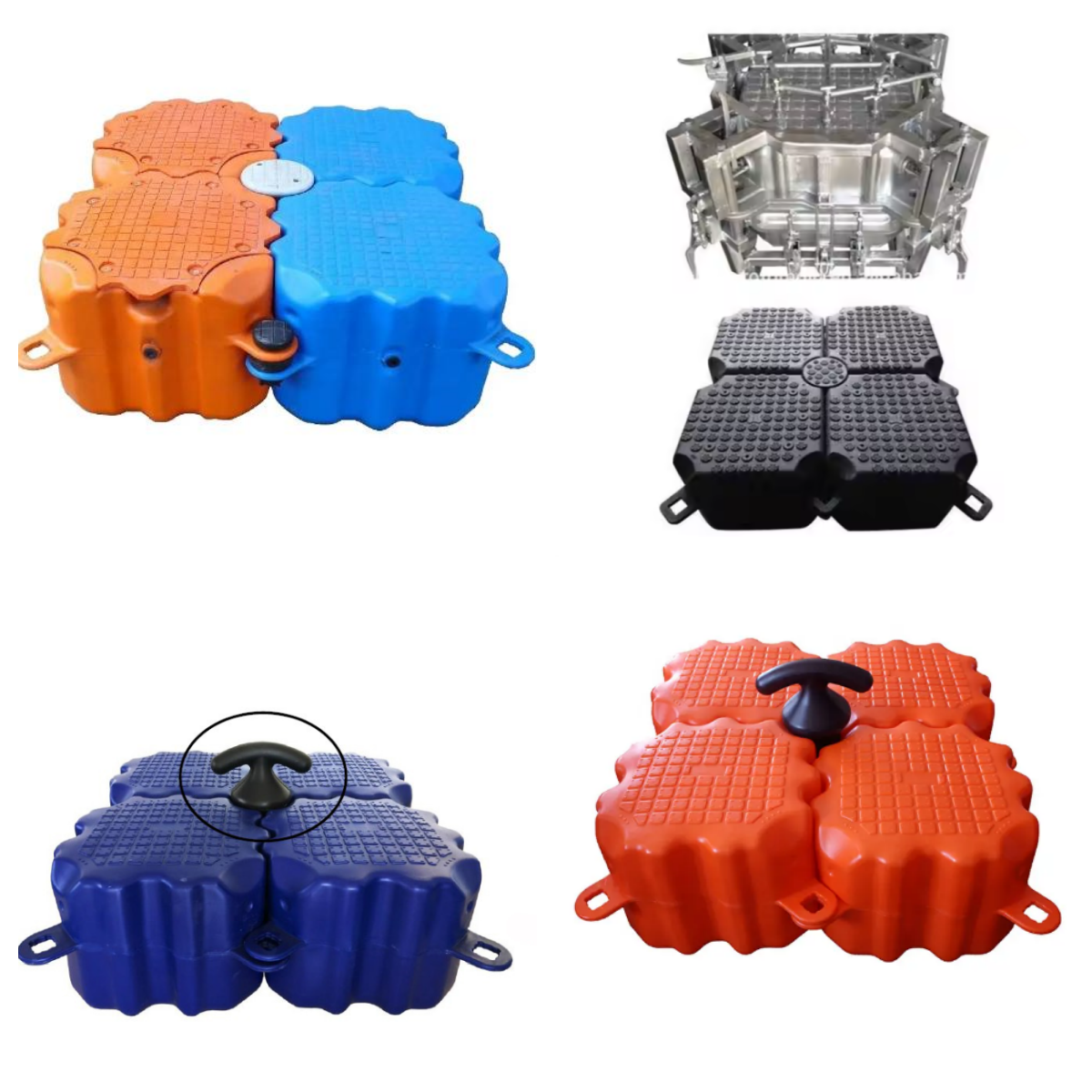 Rotomolding PE Floater Floating HDPE Pipe Floats UV Resistance Floating Pontoon Bridge