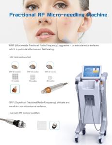 China Professional Laser Wrinkle Removal Face Lifting Micro Needle Fractional RF Machine wholesale