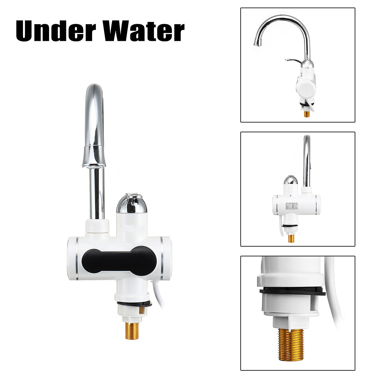 Instant Electric Deck Mounted Heater Faucet Water Heating ABS LVD