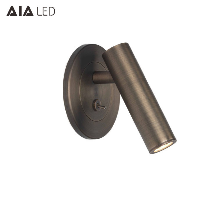 Indoor recessed mounted bedroom bed wall lighting headboard wall light led reading bedside wall lamps for villas