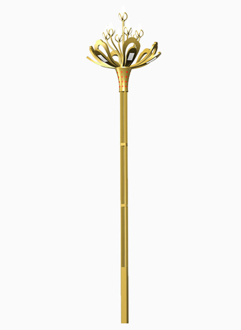 PF0.9 Aluminium Parking Lot magnolia shape LED Street Light with high pole 200W 160lm/W 100-265V