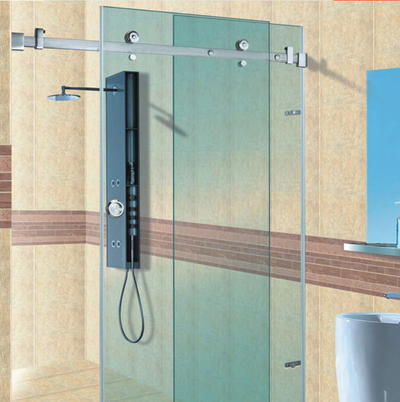Modern Bathroom Hardware Brass Pull Glass Door Handle And Knob With Customized Design