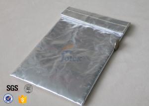 China Silver Fiberglass Fabric Fireproof Document Bag For Photos SDS TDS wholesale