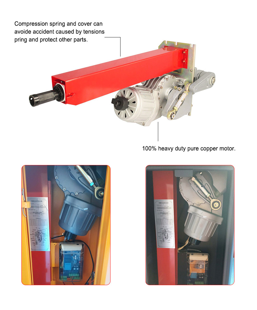 Brushless DC Motor 3 Fence Arm Parking Barrier Gate Wireless Remote Control