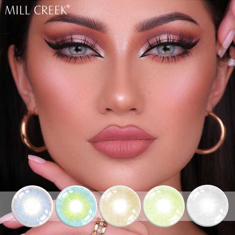 Solid Graphite Coloured Natural Eye Contact Lenses Without Power 14.0mm