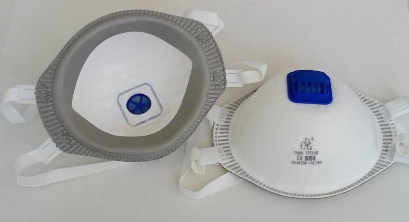 CE FDA Breathable Meltblown Cup Shape FFP3 Disposable Mask