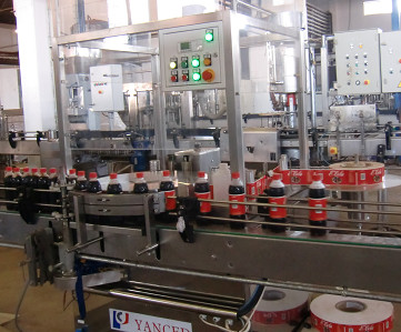 YE 4000 low speed hot melt glue labeling machine with speed 2000-4000bph