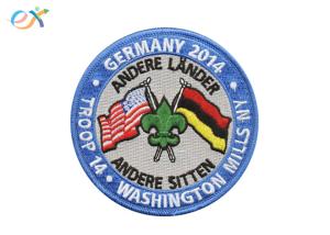 China American Germany Embroidered Military Patches Polyester Material With Letter Logo wholesale