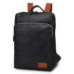 New Men's Travel Backpack Korean Backpack Leisure Student Schoolbag Soft PU