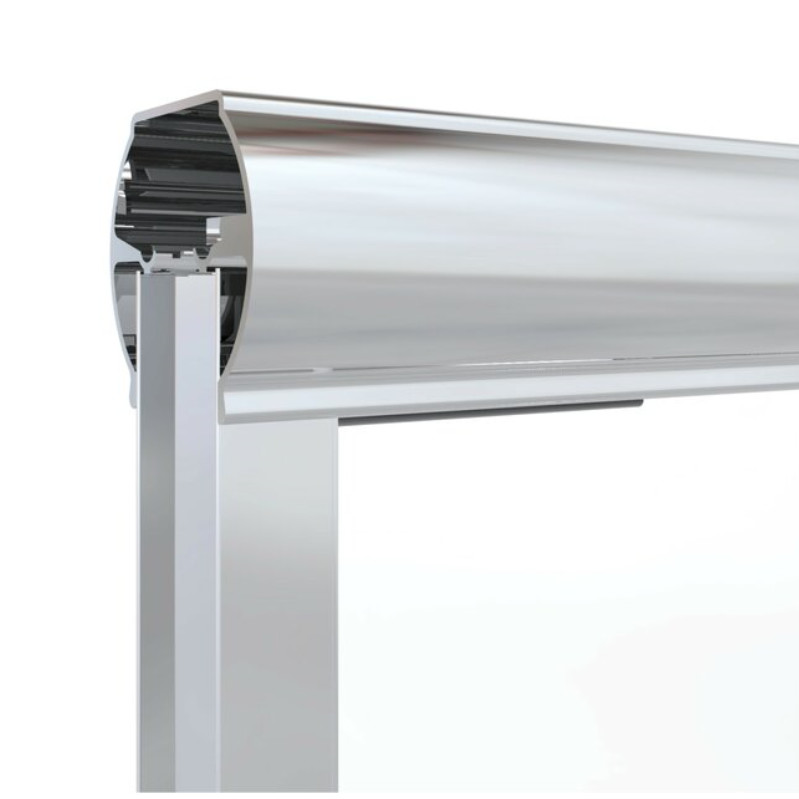 Sliding Glass Shower Screen Aluminum Stainless Steel Frame Adjustable Size 211S