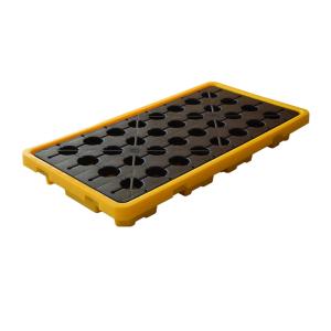 China 200L Poly Spill Containment Pallet 55 Gallon Drum Spill Containment Yellow wholesale