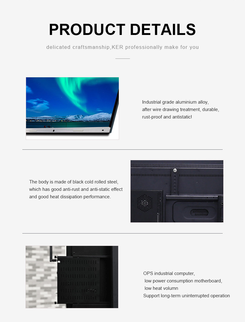 Smart Conference 75 Inch Touch Screen Interactive Whiteboard