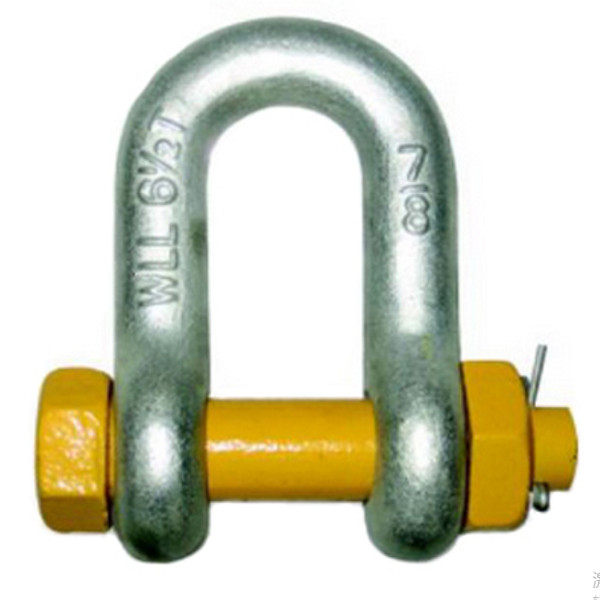 Galvanized G2150 Boat Anchor Screw Pin Chain Shackle With Safety Bolt Pin