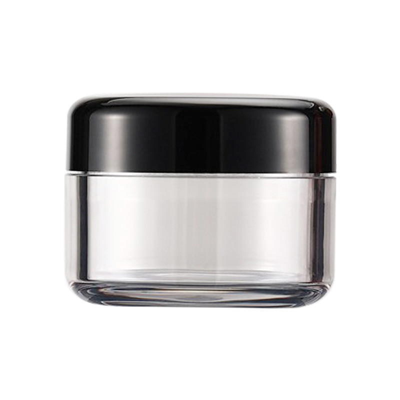 PASSEN 10g Glass Lip Balm Jars Black Plastic Lids Glass Containers For Creams