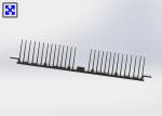 Sandblasting Extruded Aluminum LED Heatsink Profiles Square Shape ISO Standard