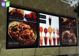 China Advertising Acrylic LED Menu Board Light Box Display Ultra Slim With Magnetic wholesale