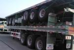 Steel 4 Axle 50ft Flatbed Container Semi Trailer SHACMAN CIMC