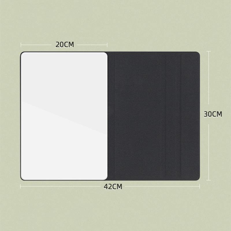 Magnetic Foldable Desktop Glass Whiteboard Dry Erase Board 20x30cm With Marker Pen
