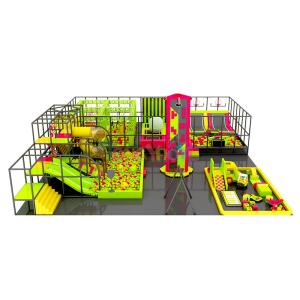 China Indoor Trampoline Park Equipment Multi Event Soft Play Trampoline Park 8FT wholesale
