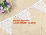 3M Vintage wedding birthday party decoration Chic burlap linen lace jute garland