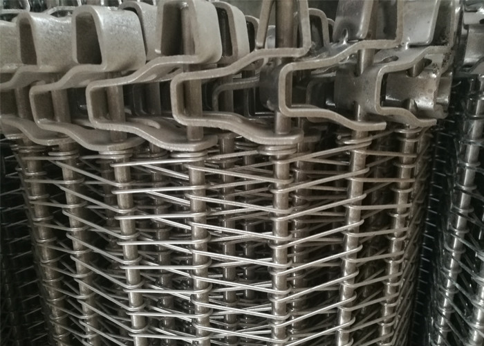 Flexible Spiral Mesh Belt Acid Resistance For Fast - Frozen Food Industry
