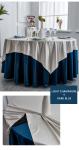 Customized Polyester Wedding Banquet Table Cloth Dobby Pattern