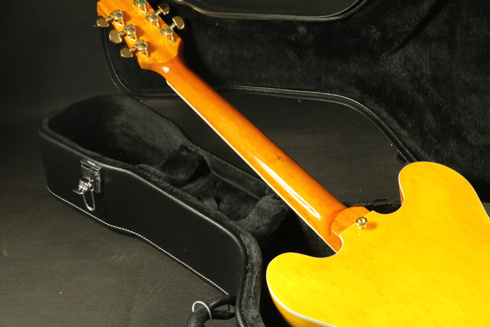 High Quality amber hollow body jazz 335 bigsby bridge electric guitar Guitar