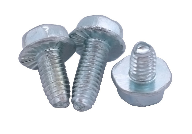 Phillips Drive Hex Head Flanged Thread Forming Screws Zinc Plated Swageform Screws
