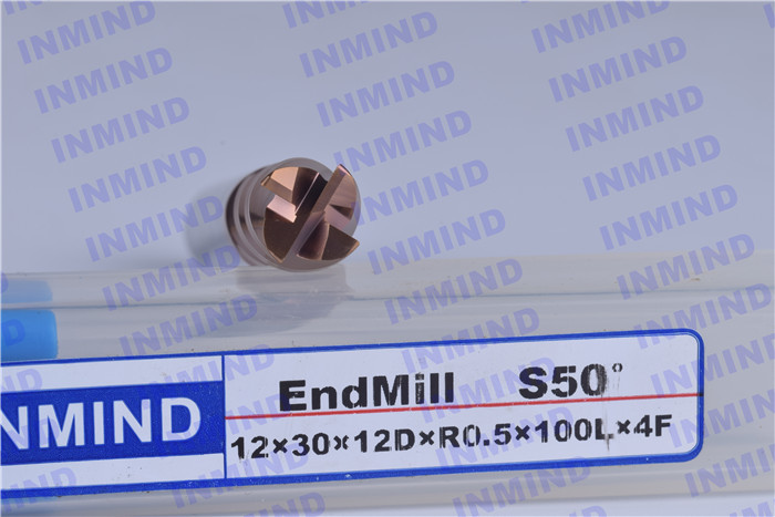 35 ° 45° Helix Angle Corner Rounding Endmill , 10 Mm Diameter Round Corner Cutter