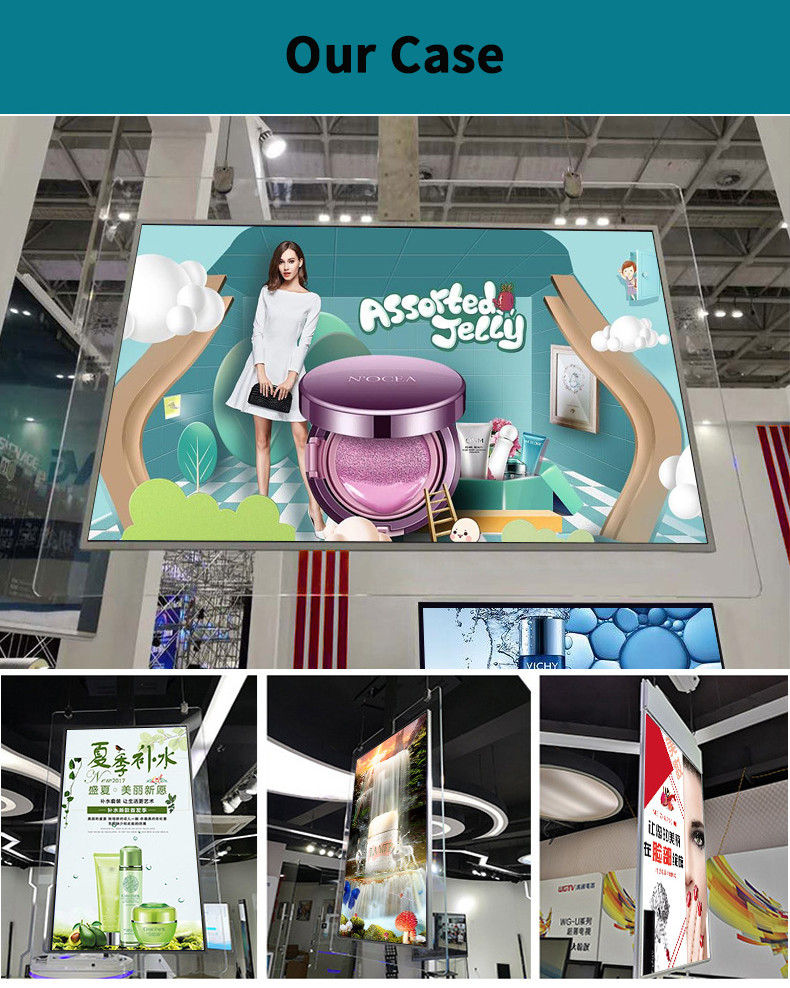 55 Inch 1080p Android Transparent LCD Display Transparent Digital Signage OLED Display Double Sided
