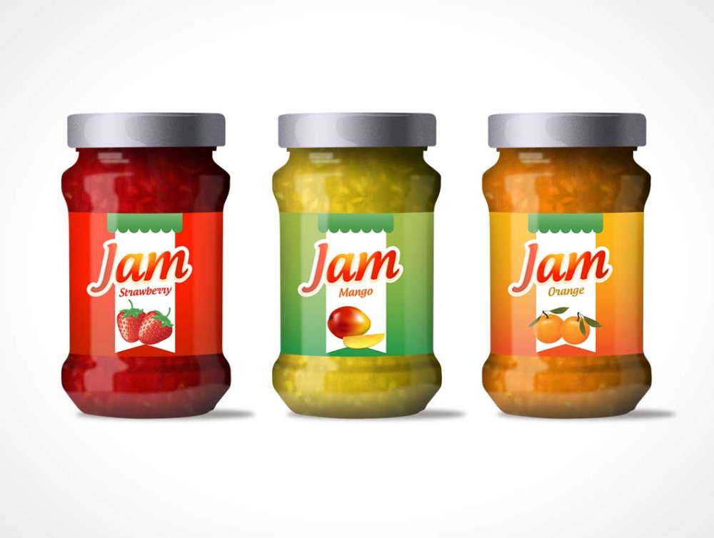Adhesive Glossy Private Canned Food Labels Jar Seal Frozen Food Label