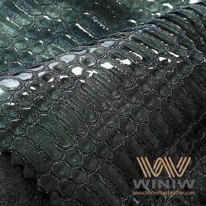 China Embossed PU Crocodile Leather 1.2mm Thickness PU Faux Leather Fabric Waterproof wholesale