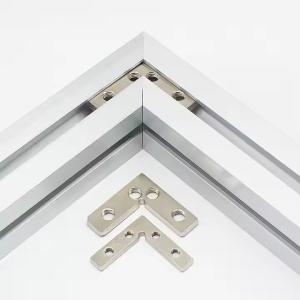 China 90 Degree Gusset Die Cast Zinc Inside Corner Connector For 30/40 Extrusion Aluminum Profiles wholesale